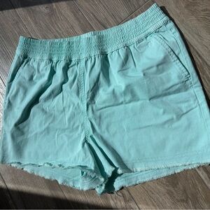 Vineyard Vines Mint Teal Smocked Waist Athletic Shorts